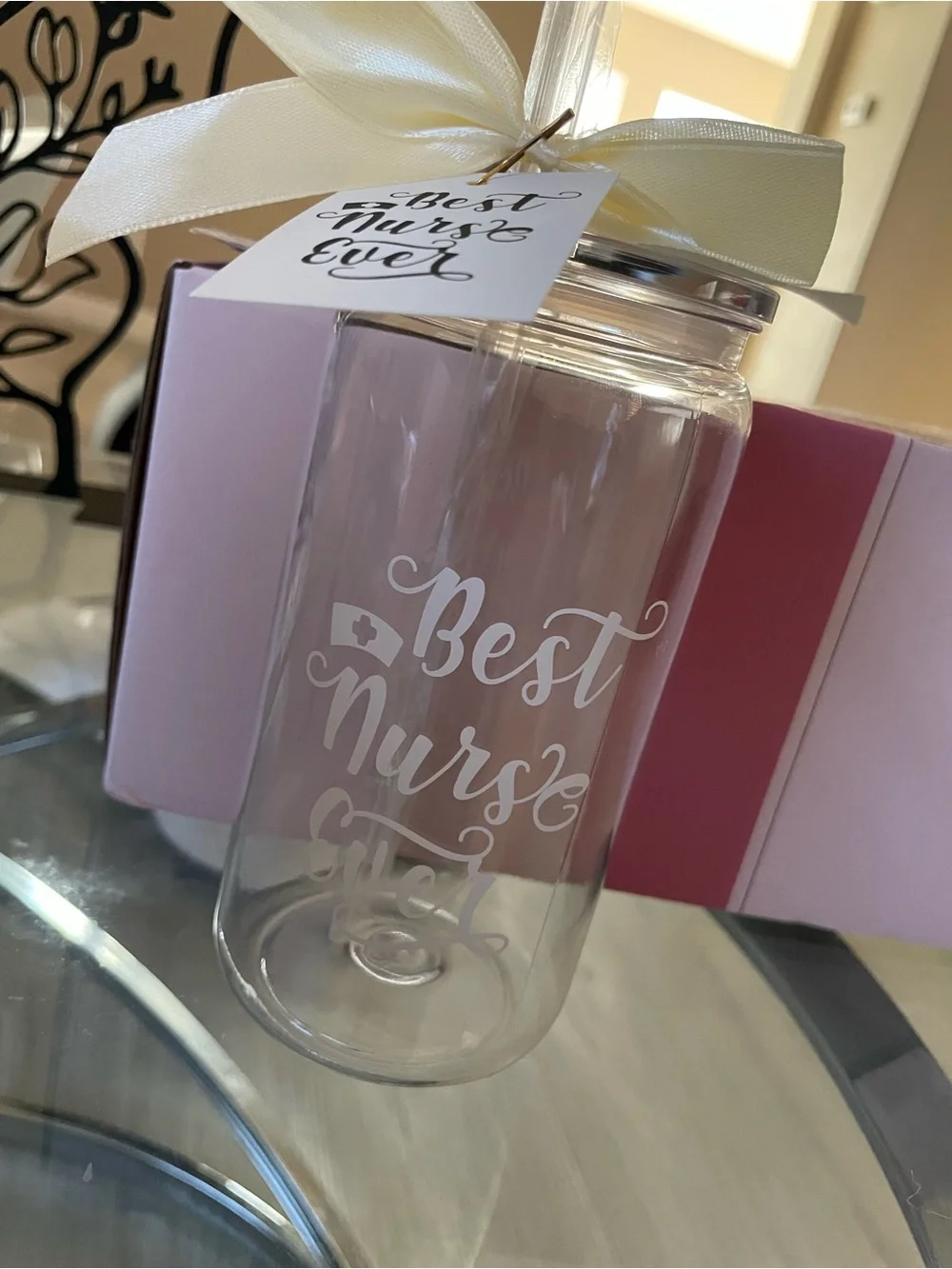 'Best Nurse Ever' Tumbler with Straw